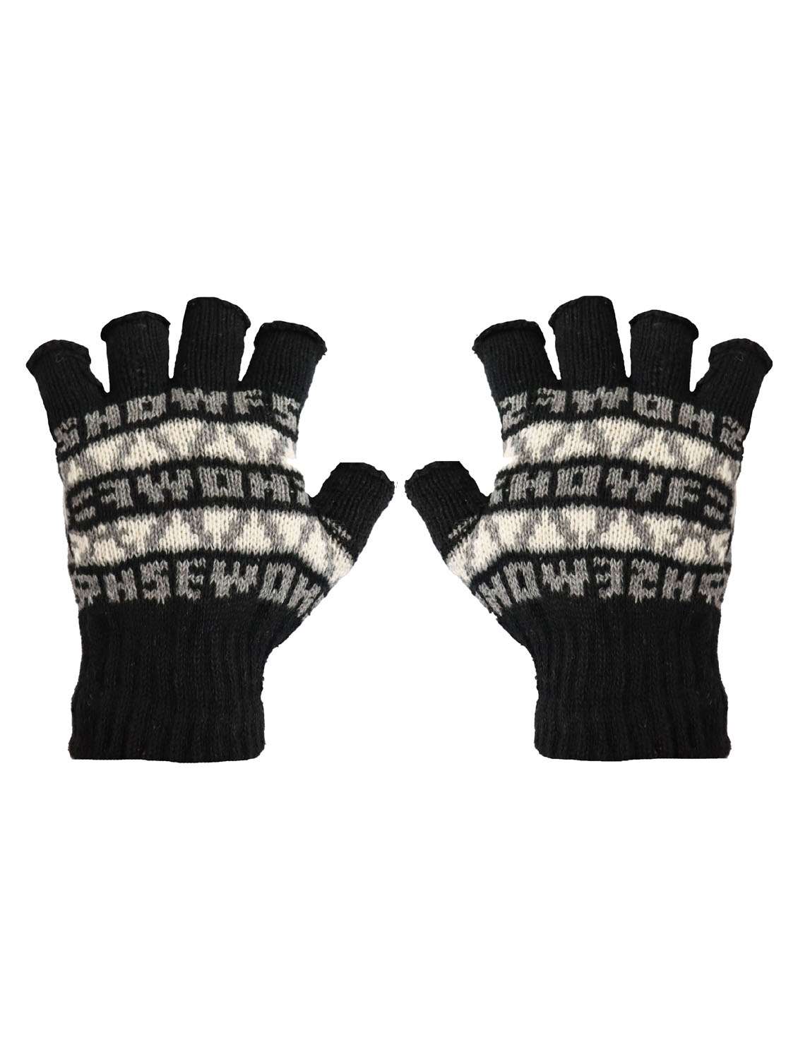 women multi color self design gloves