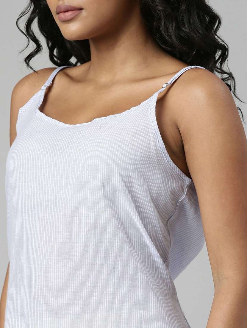 women lavender striped tiered maxi dress - 20605234 -  Standard Image - 5