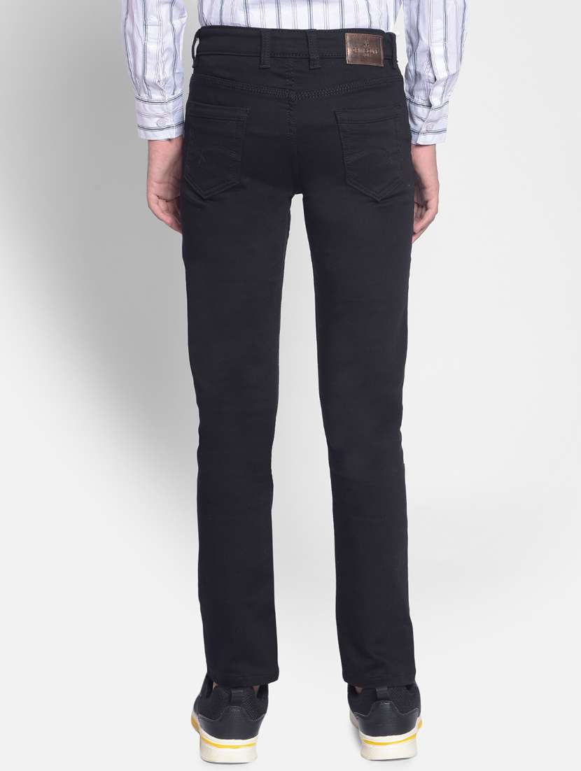 boy's plain slim fit jeans - 20605449 -  Standard Image - 3