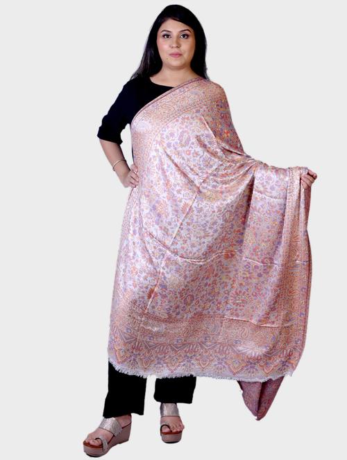 women printed woolen shawl - 20605499 - Standard Image - 0