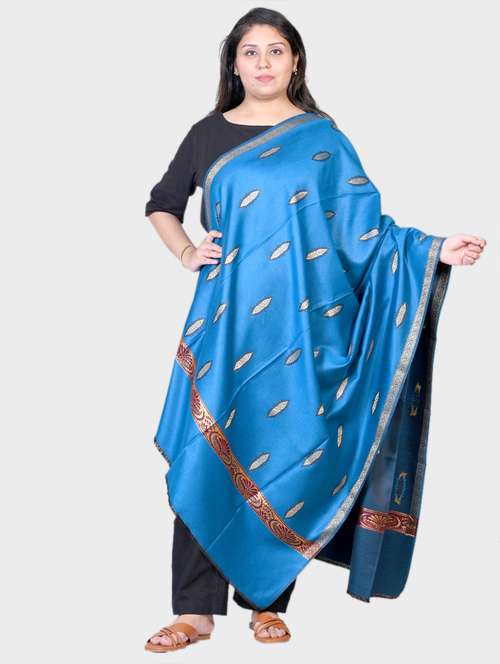 women printed woolen shawl - 20605505 -  Standard Image - 0
