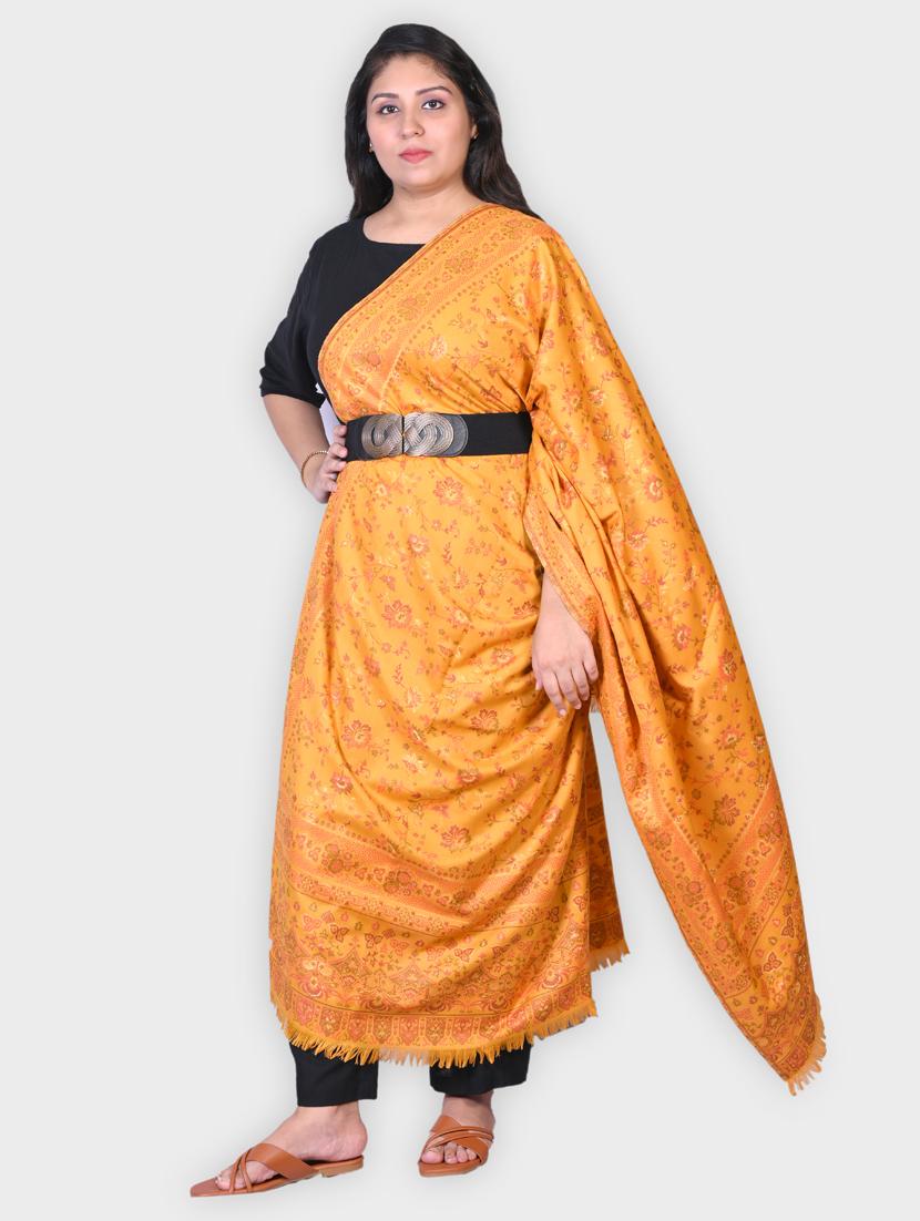 women self designed woolen shawl - 20605534 - Zoom Image - 0