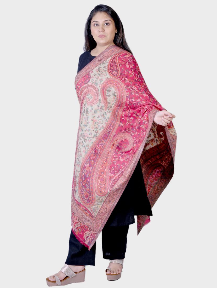 women self designed woolen shawl - 20605653 - Zoom Image - 0