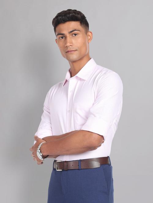 men rosewater striped formal shirt - 20609217 - Standard Image - 0