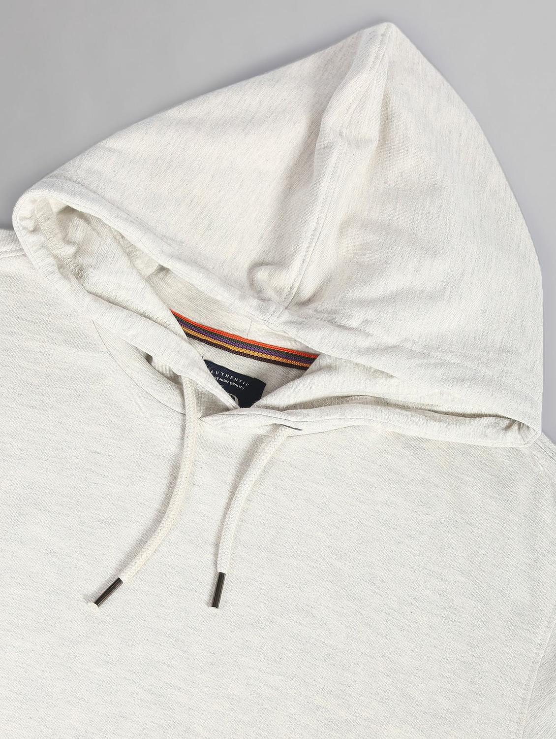 men solid white hooded sweatshirt - 20609245 - Standard Image - 3