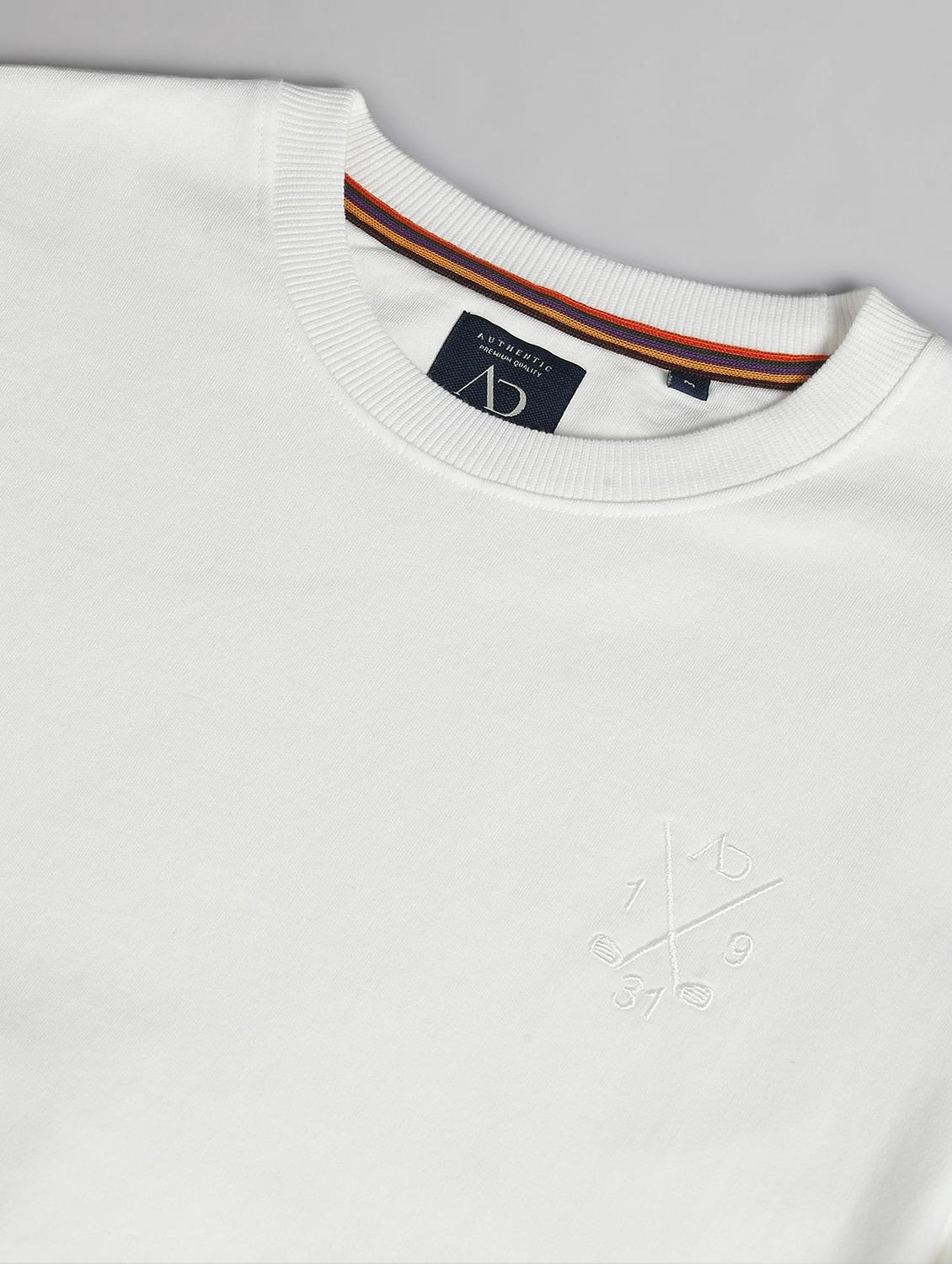 men white cotton plain sweatshirt - 20609248 - Standard Image - 3