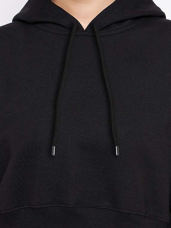 solid black hooded sweatshirt & jogger set - 20609262 - Standard Image - 3