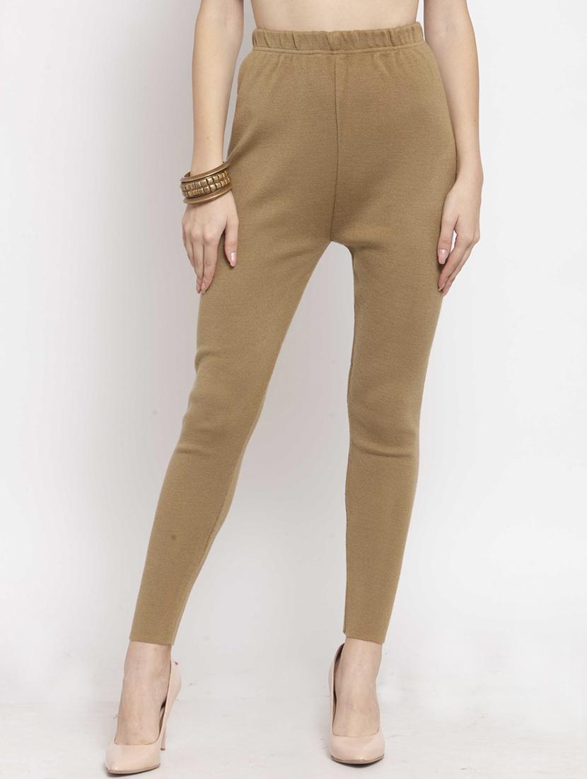 women set of 2 multi coloured woollen leggings - 20609903 - Standard Image - 3