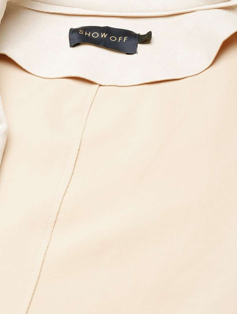 women cream solid regular jacket - 20610317 -  Standard Image - 8