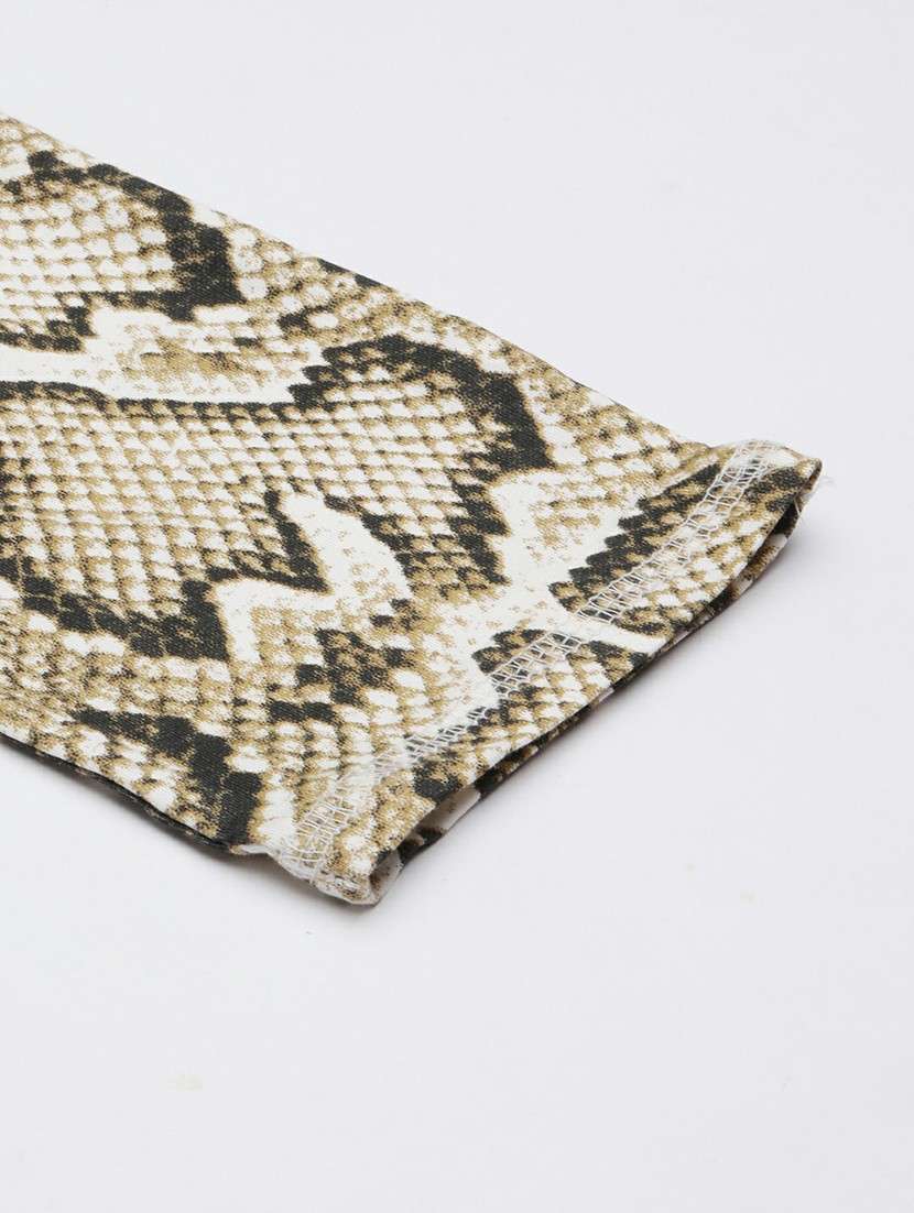 women high rise animal printed track pant - 20610733 -  Standard Image - 5