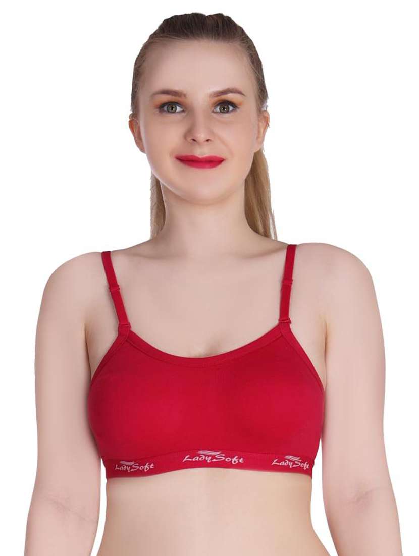 multi colored cotton blend sports bra - 20611123 -  Standard Image - 3