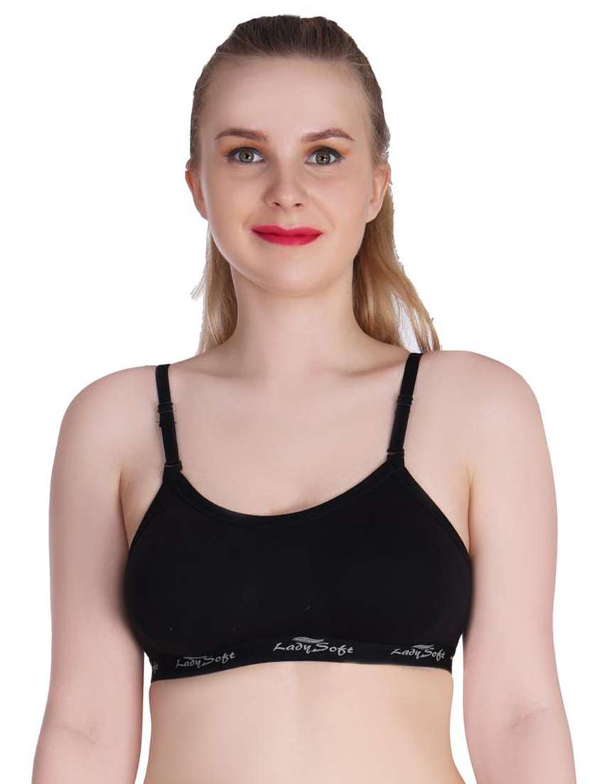 multi colored cotton blend sports bra - 20611123 -  Standard Image - 5