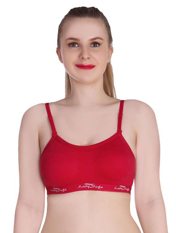 women pack of 3 solid sports bra - 20611124 -  Standard Image - 5
