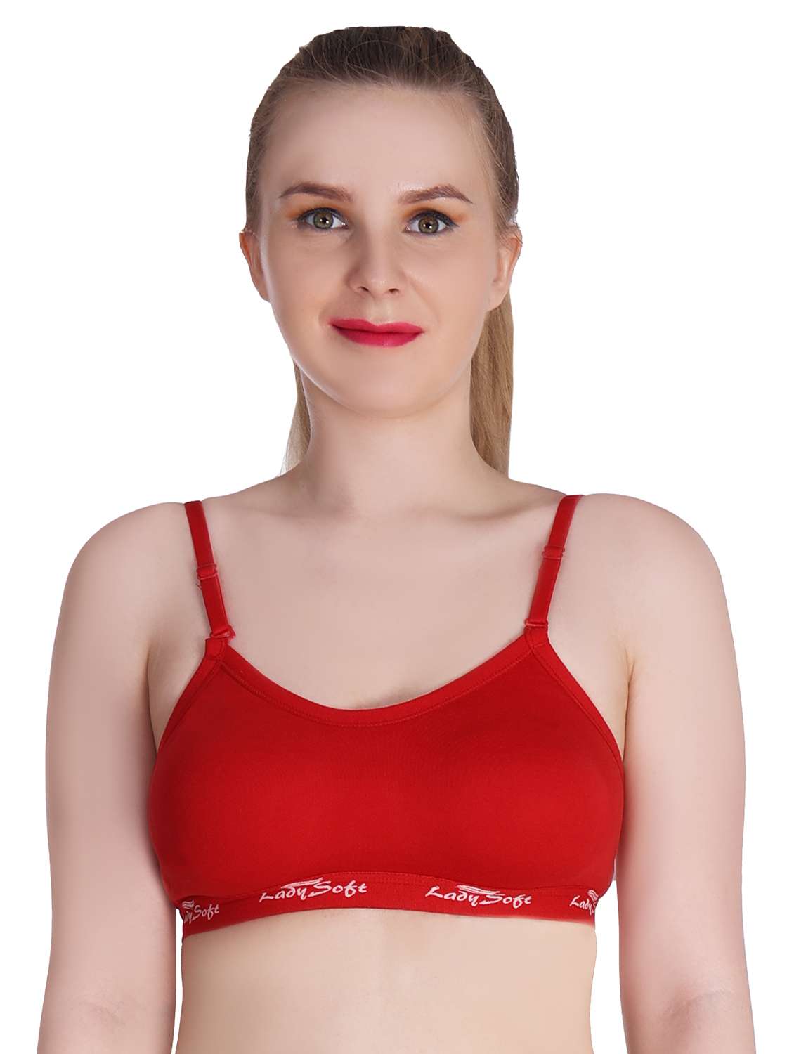 women pack of 3 solid sports bra - 20611130 -  Standard Image - 5