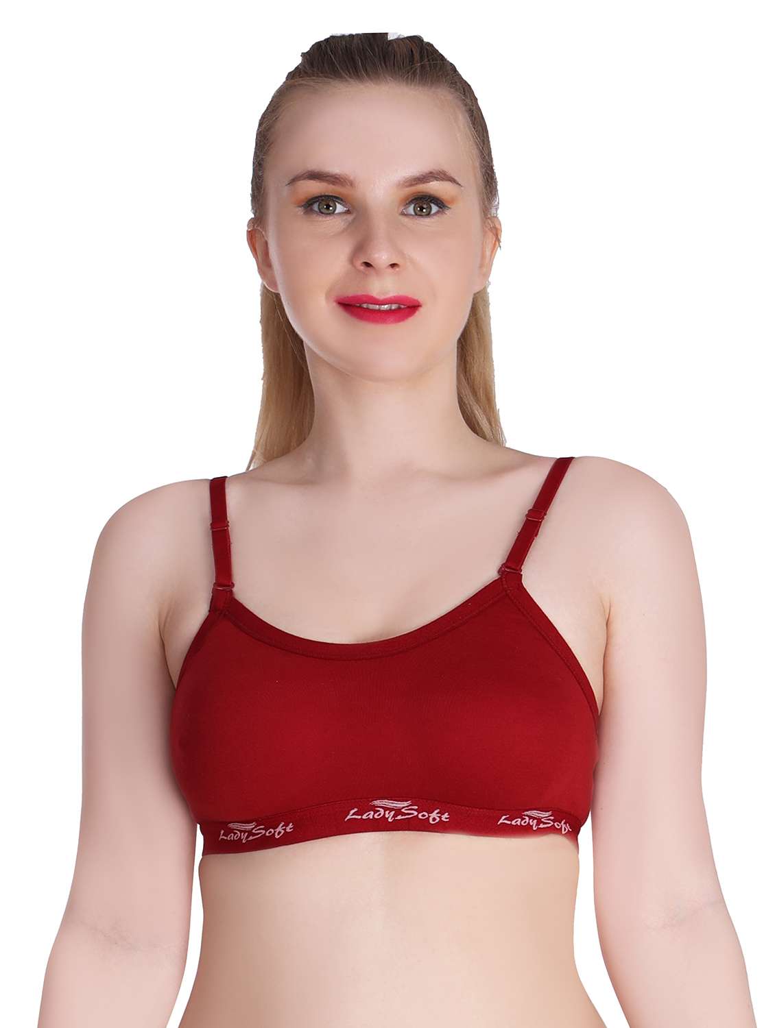 women pack of 3 solid sports bra - 20611136 -  Standard Image - 3
