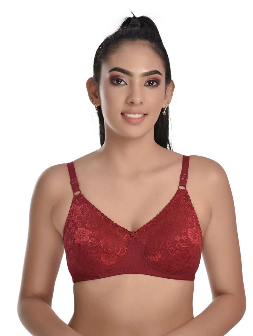 multi colored cotton blend regular bra - 20611147 -  Standard Image - 3