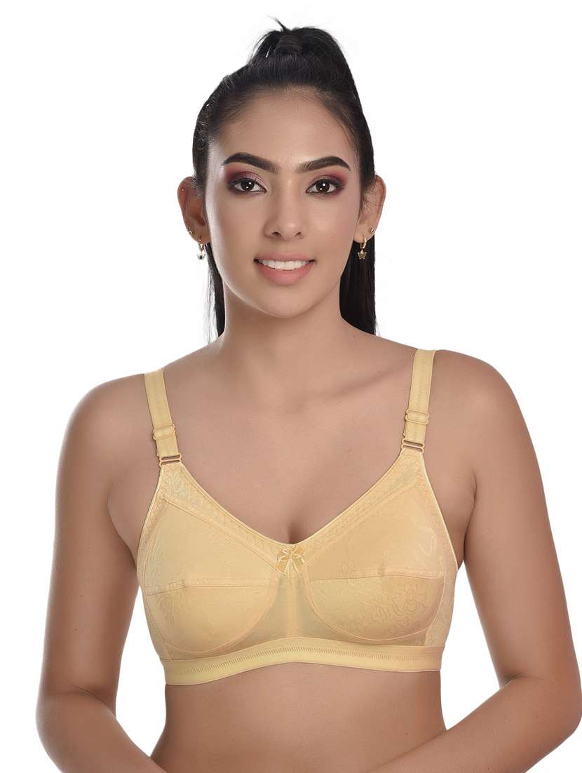 multi colored cotton blend regular bra - 20611215 -  Standard Image - 3