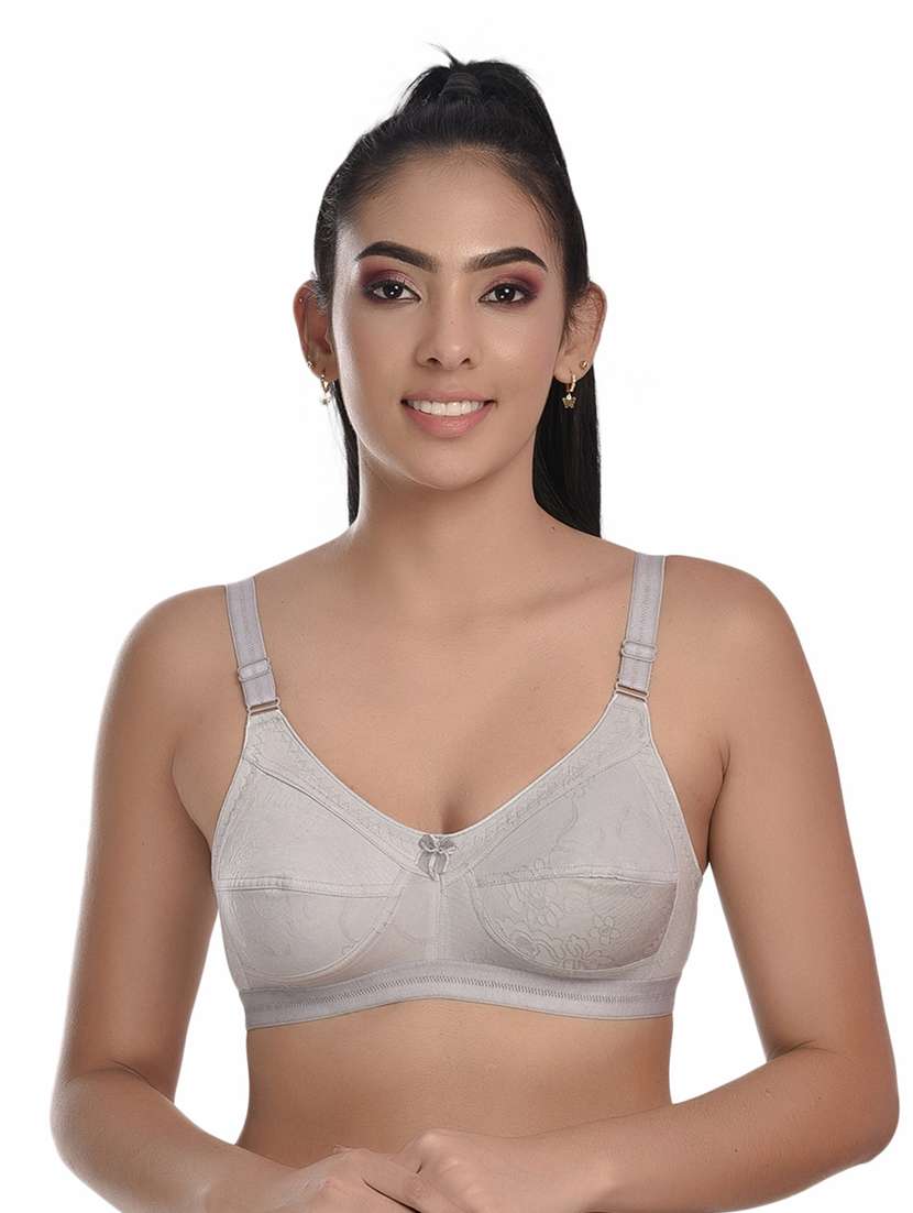 multi colored cotton blend regular bra - 20611215 -  Standard Image - 5