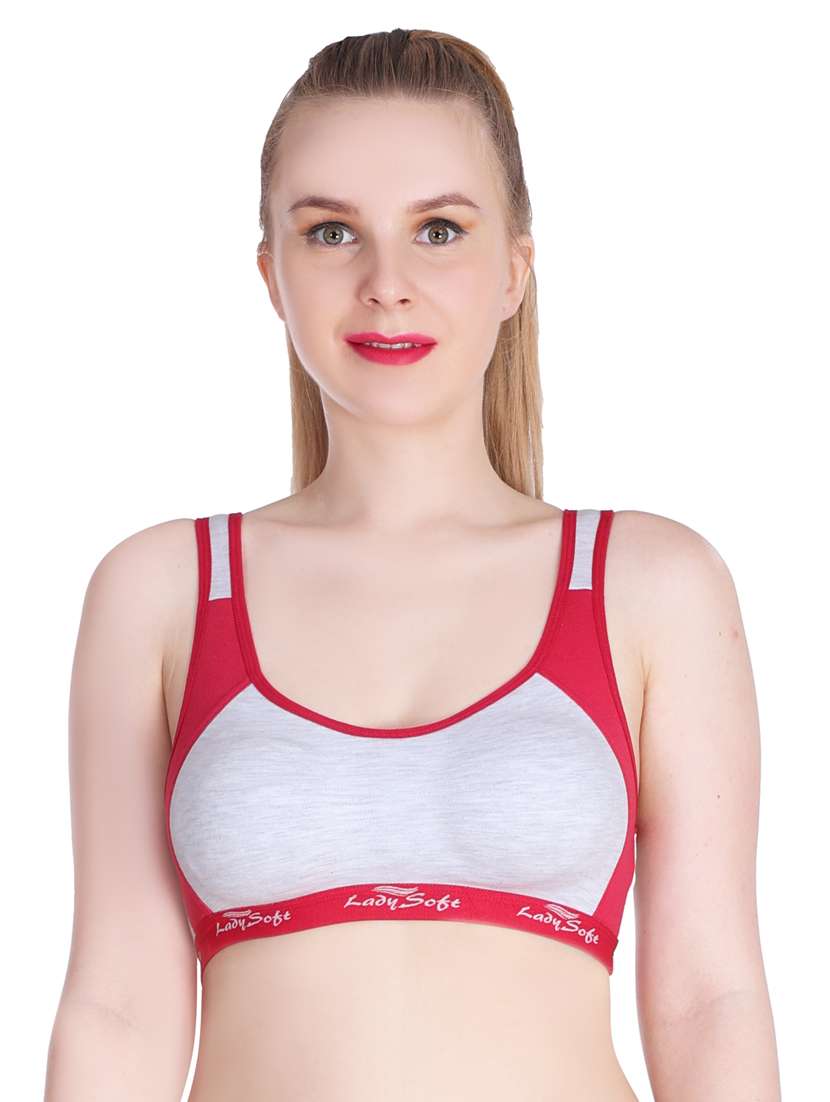 pack of 3 color block sports bra - 20611318 -  Standard Image - 3