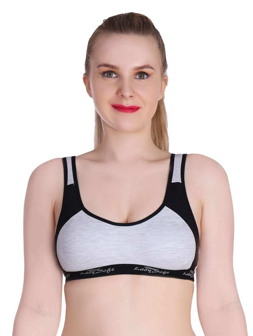 pack of 3 color block sports bra - 20611325 -  Standard Image - 3