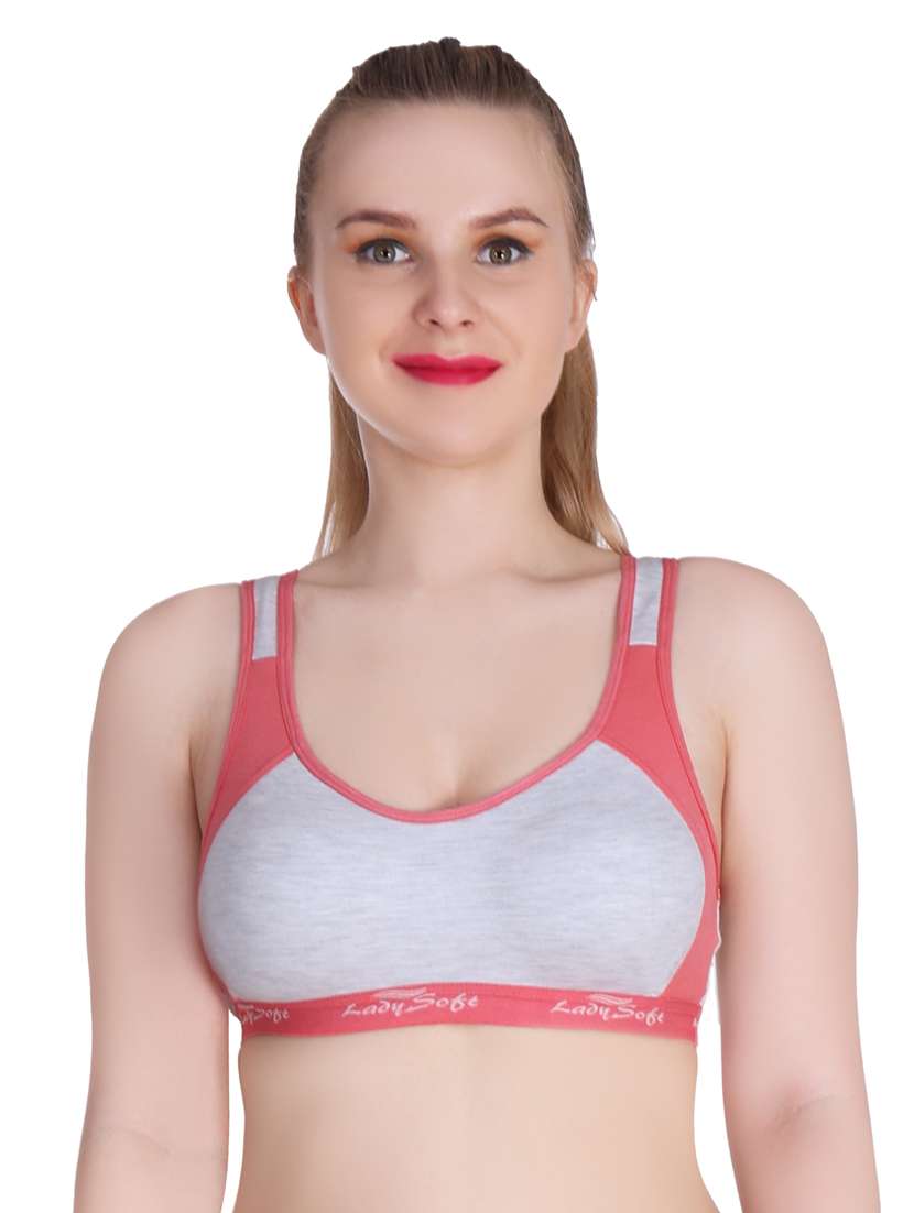 pack of 3 color block sports bra - 20611335 -  Standard Image - 5