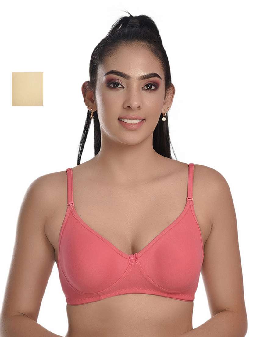 pack of 2 solid bras 