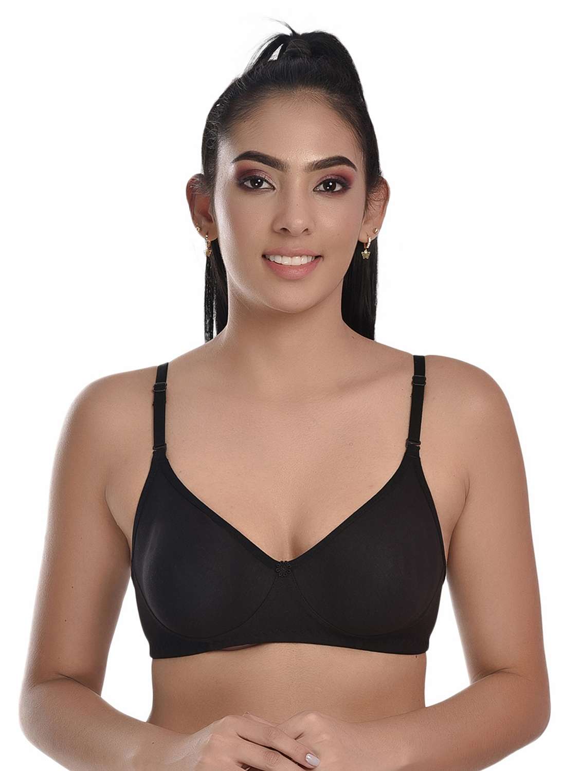 pack of 3 solid bras  - 20611605 -  Standard Image - 5
