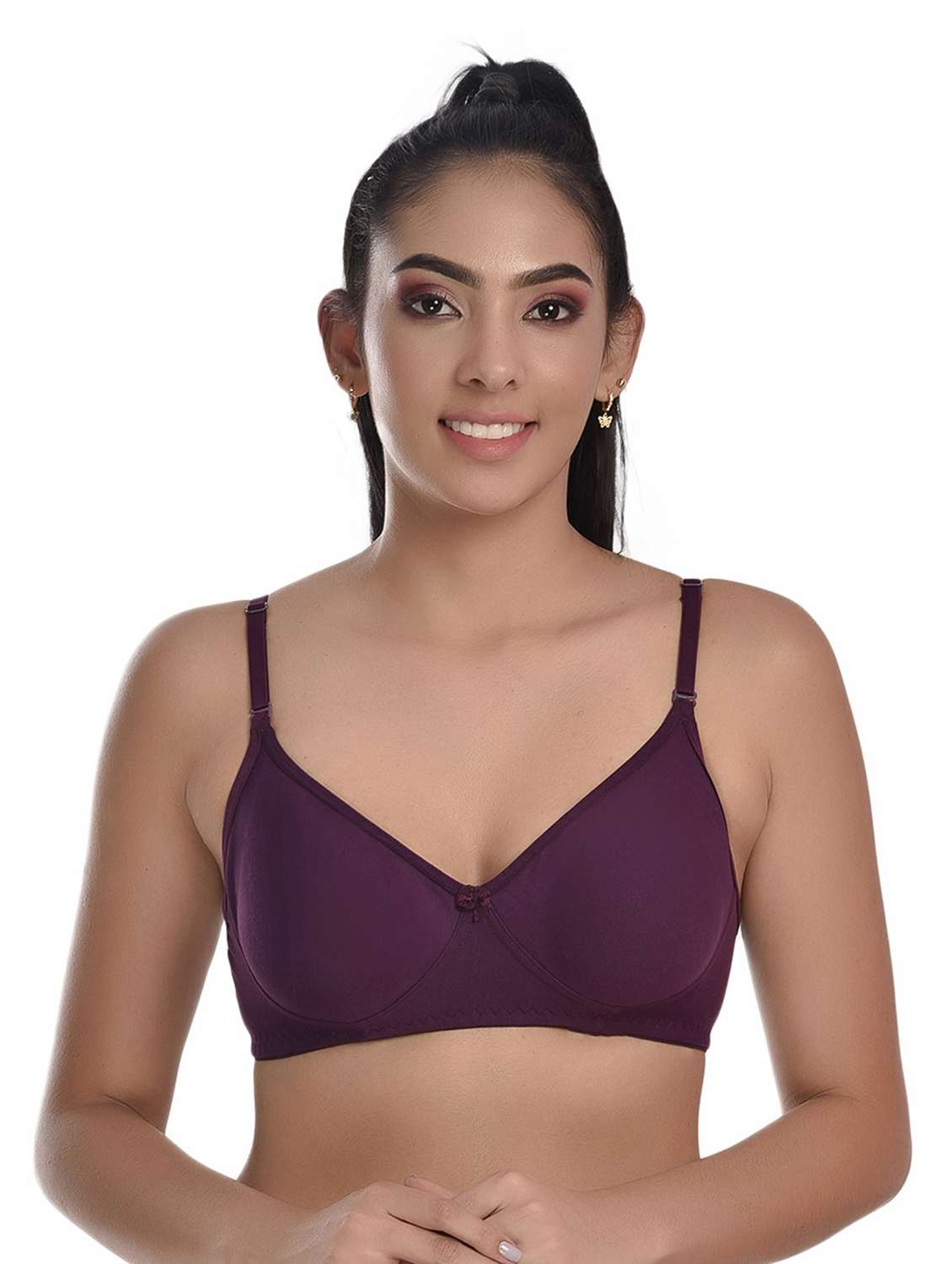 pack of 3 solid bras  - 20611608 -  Standard Image - 5