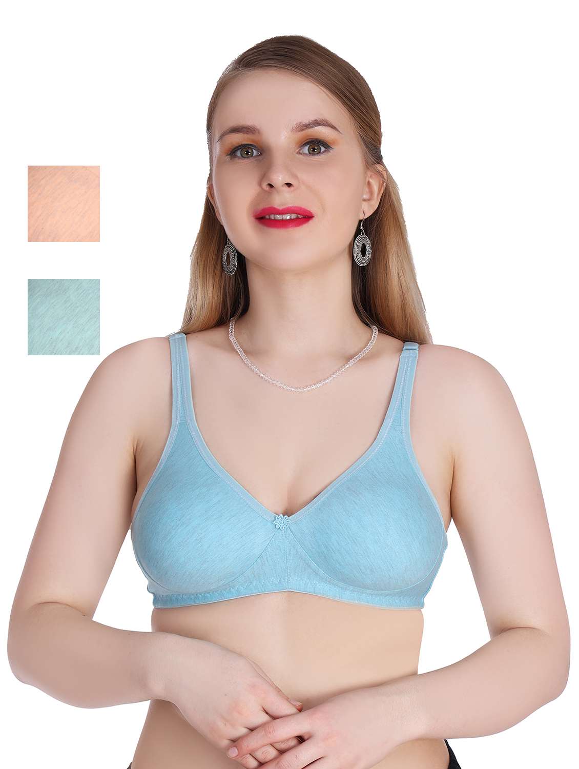 pack of 3 solid bras 