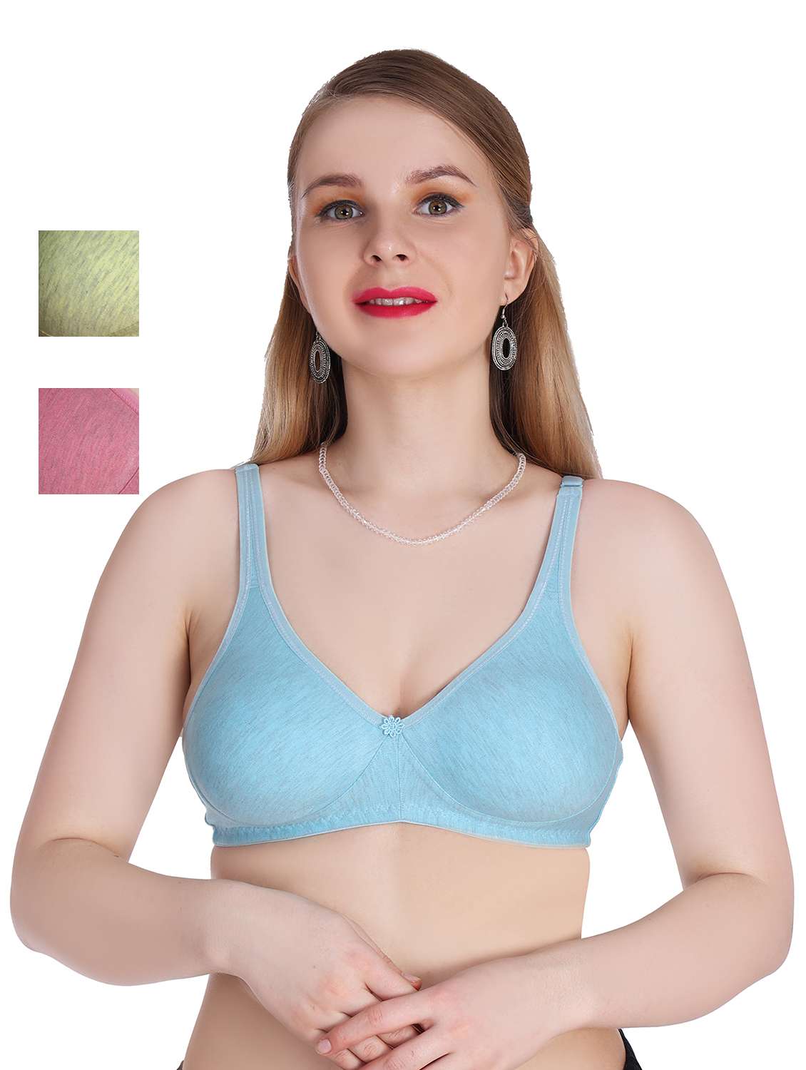 pack of 3 solid bras 