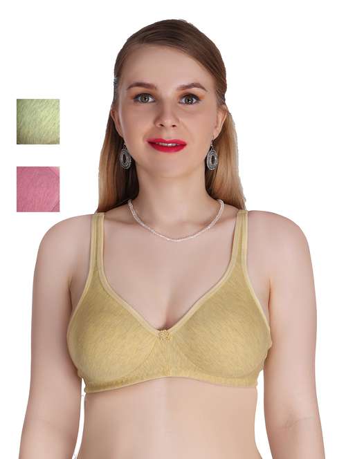pack of 3 solid bras  - 20611629 -  Standard Image - 0