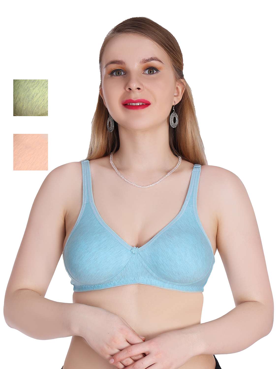 pack of 3 solid bras 