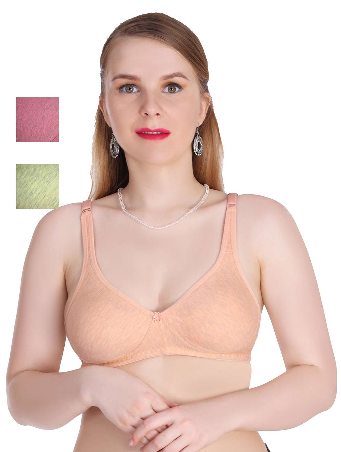 pack of 3 solid bras 