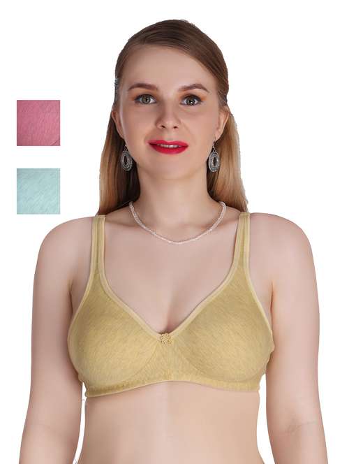 pack of 3 solid bras  - 20611640 -  Standard Image - 0
