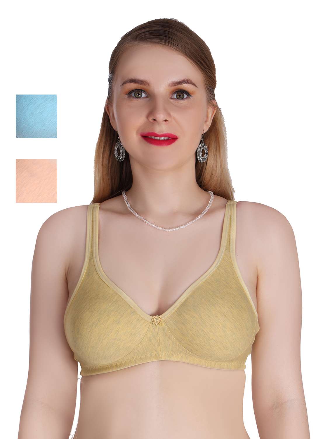 pack of 3 solid bras 