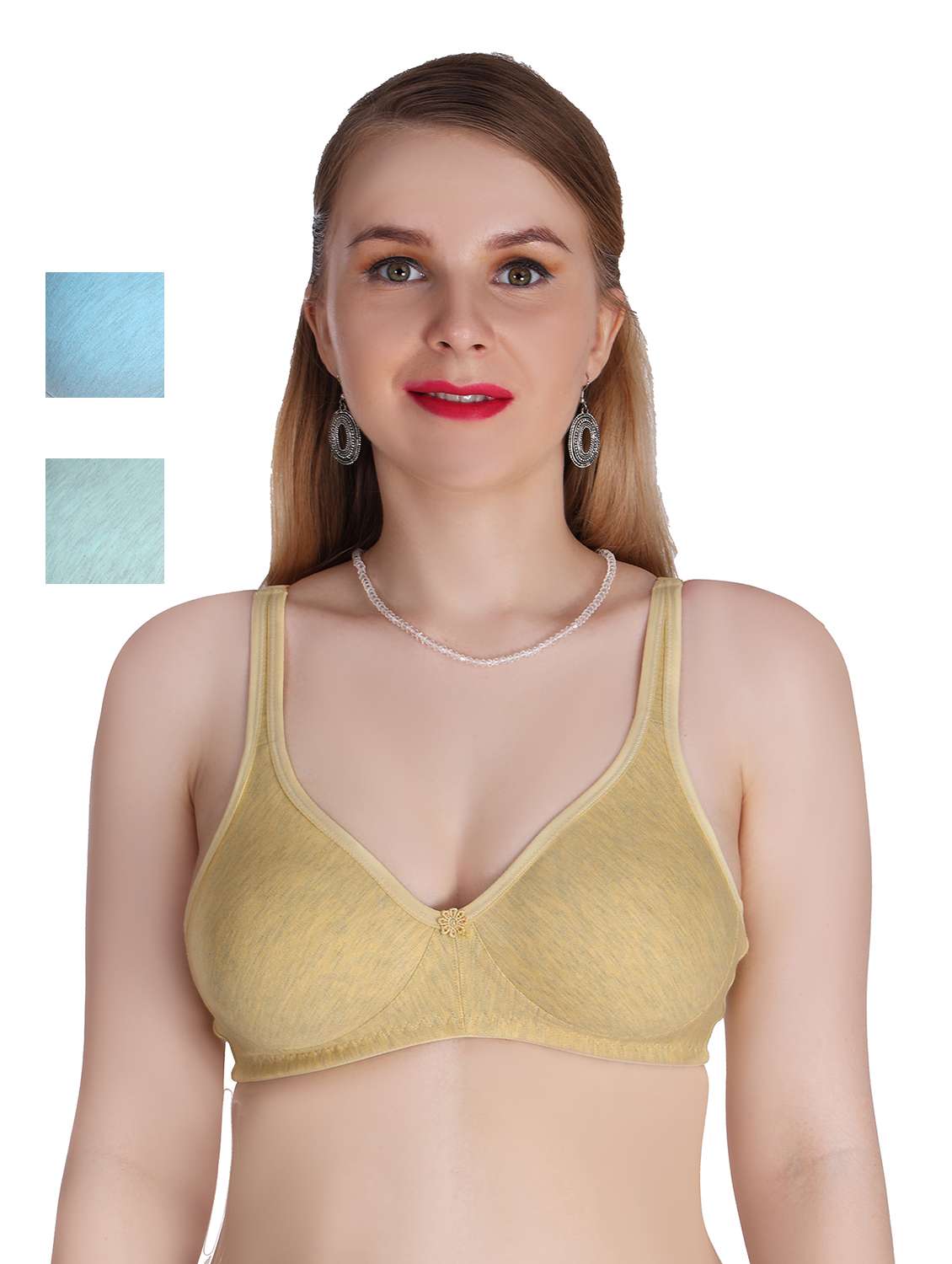 pack of 3 solid bras 