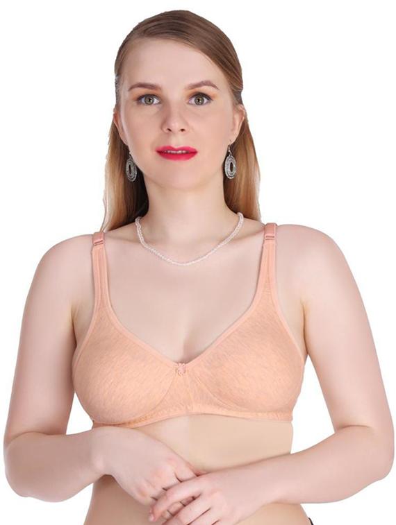 orange cotton blend regular bra - 20611647 - Zoom Image - 0