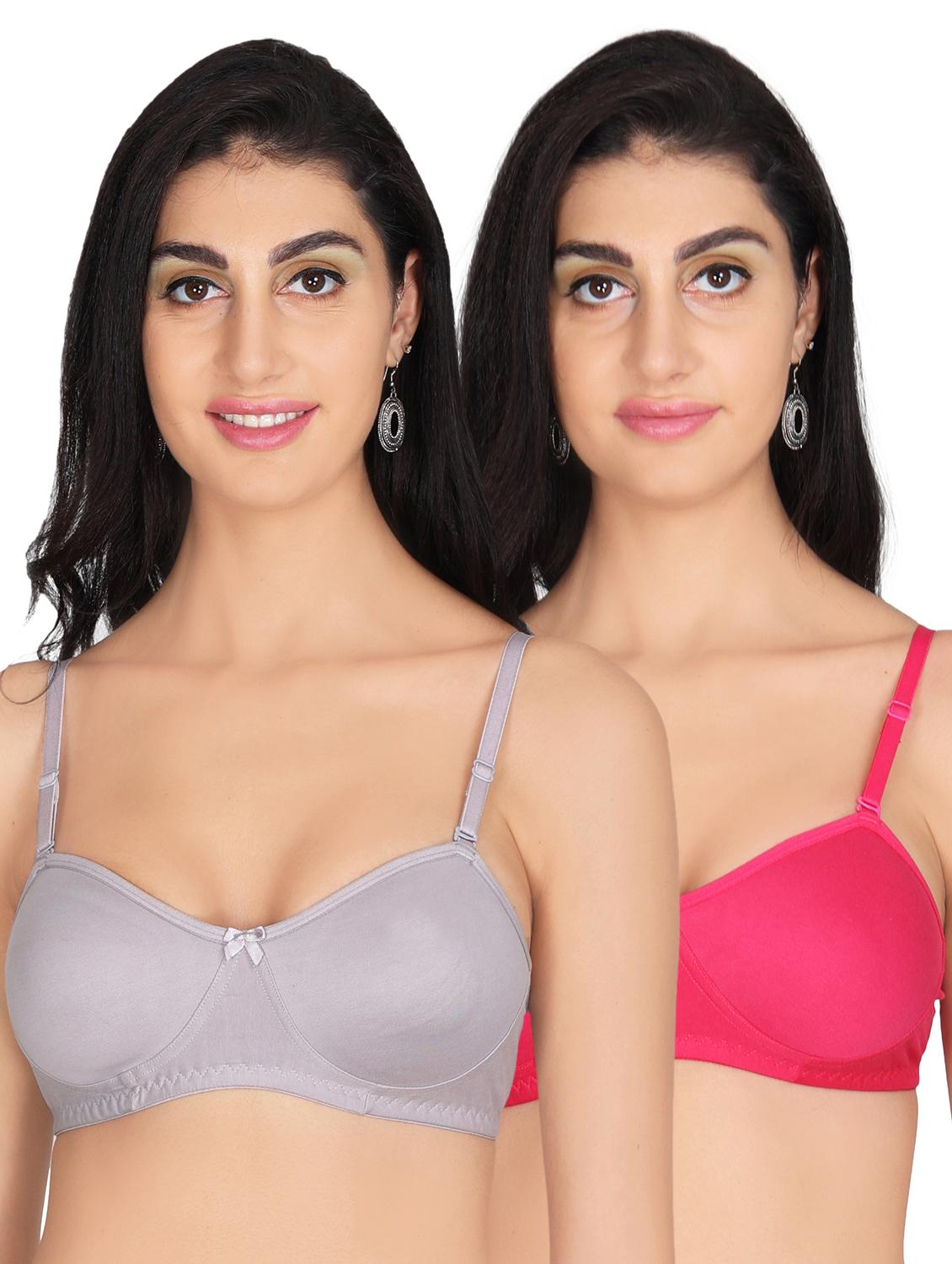 pack of 2 solid bras - 20611682 - Zoom Image - 0