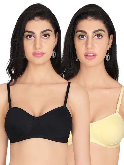 pack of 2 solid bras  - 20611685 -  Standard Image - 0