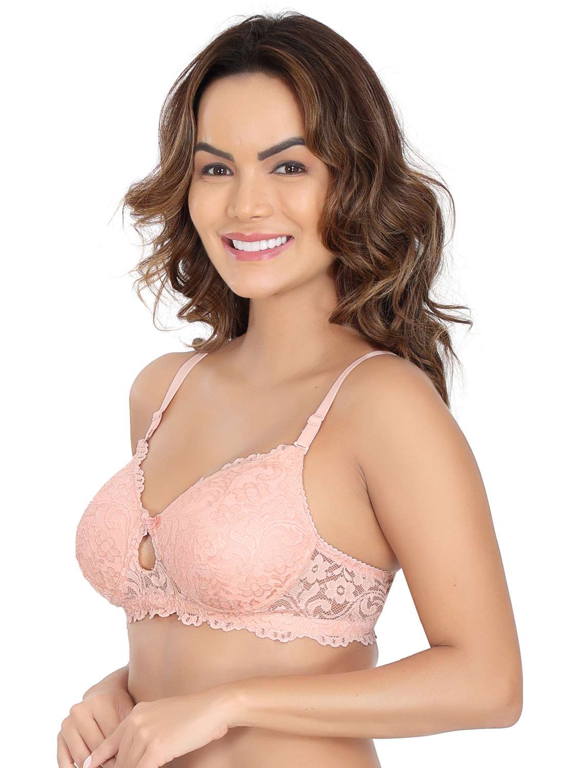 peach net regular bra combo - 20611748 -  Standard Image - 3