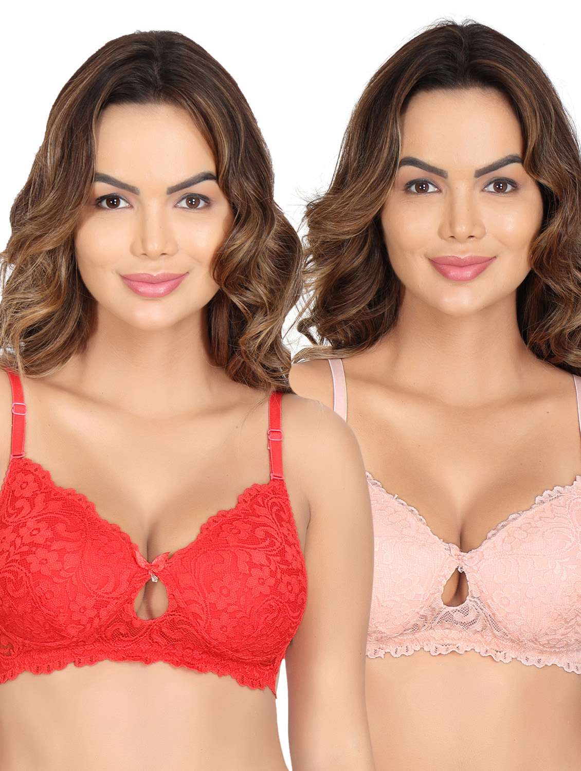 pack of 2 solid bras 