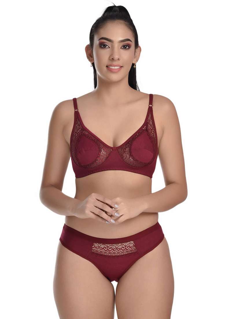 pack of 3 bras and panty set - 20611834 -  Standard Image - 3