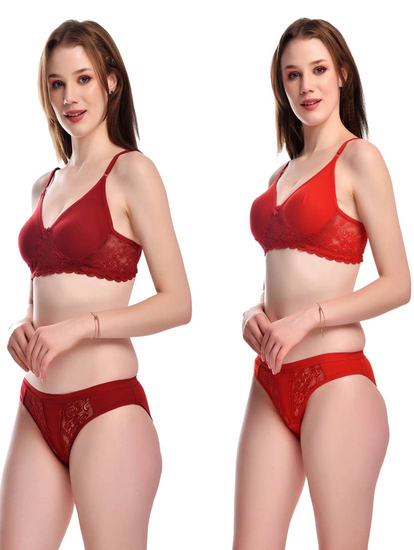 pack of 2 bras and panty set