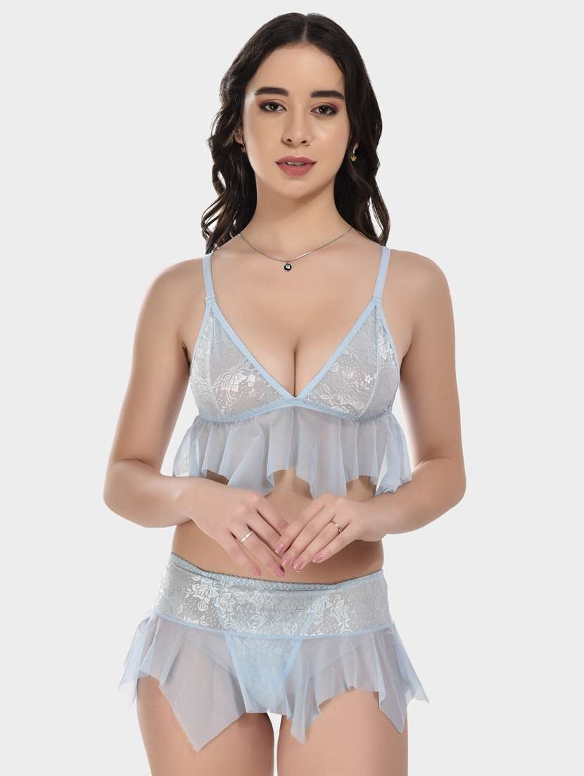 set of 2 bras and panty set - 20611922 -  Standard Image - 3
