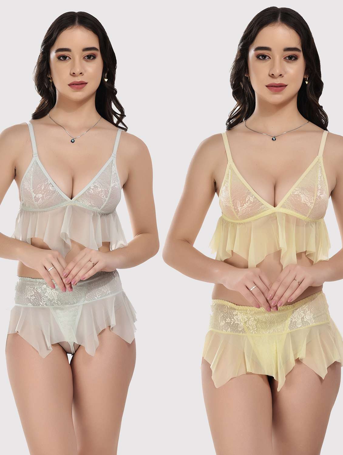 pack of 2 bralette and thongs set