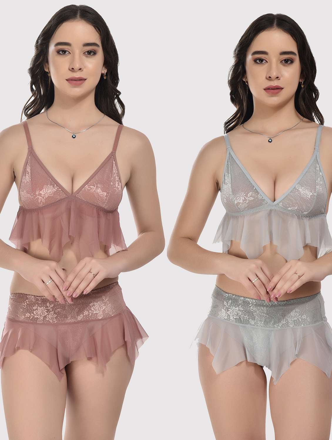 pack of 2 bralette and thongs set