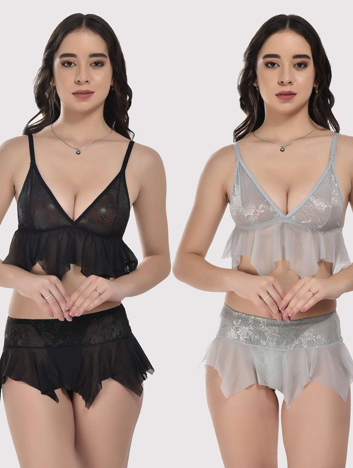 women set of 2 bras and panty 