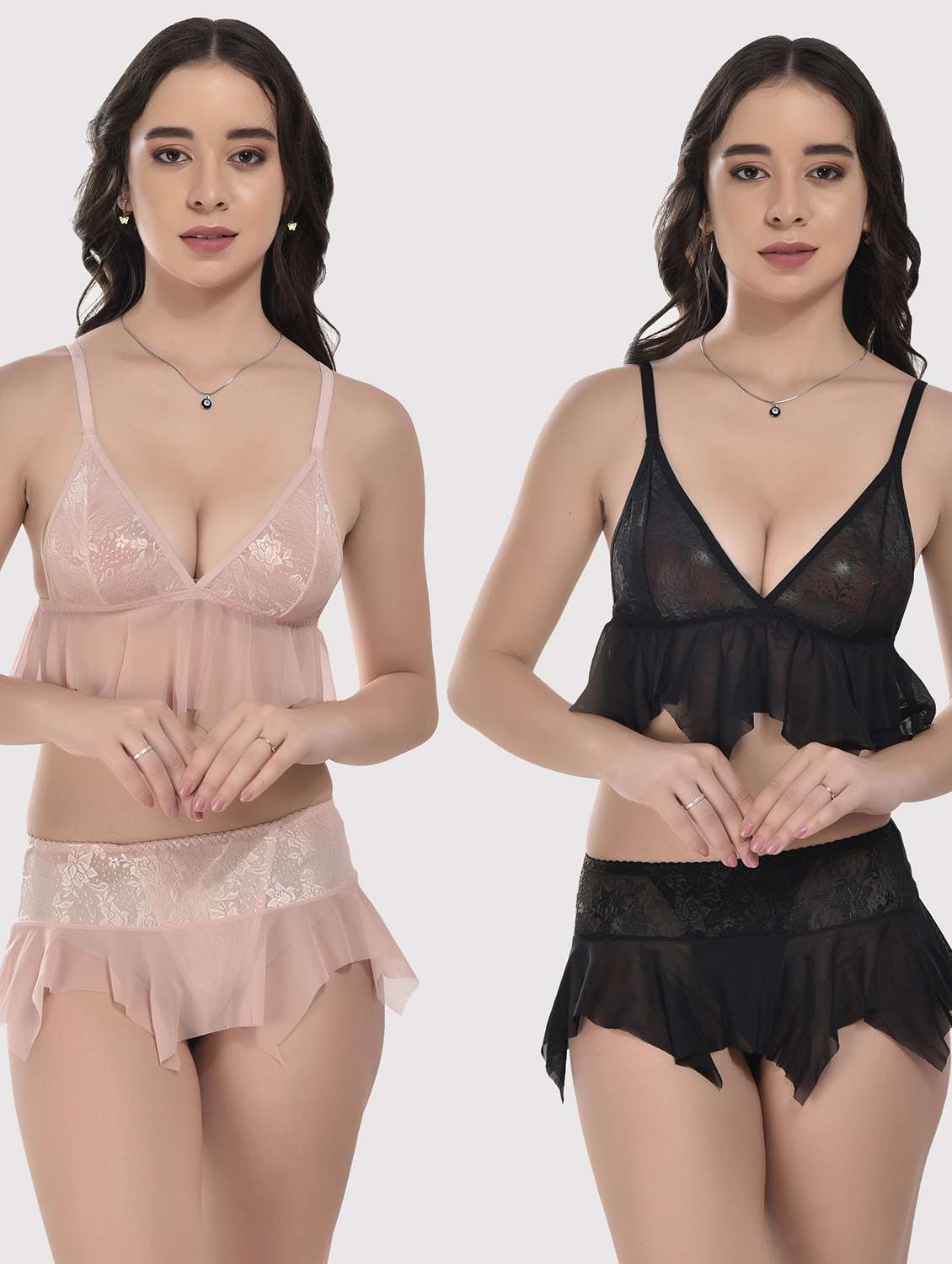 pack of 2 bralette and thongs set