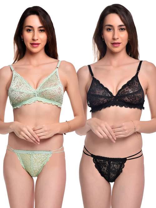 pack of 2 bra and panty set - 20612000 -  Standard Image - 0