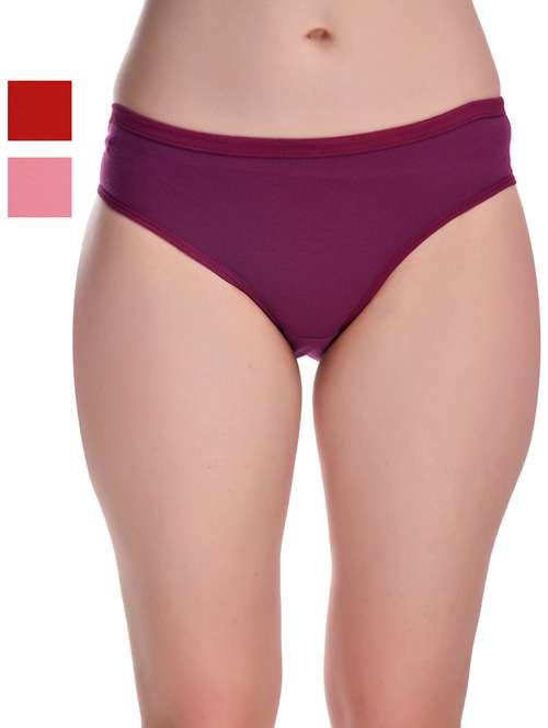 pack of 3 solid hipster panties - 20612164 - Standard Image - 0